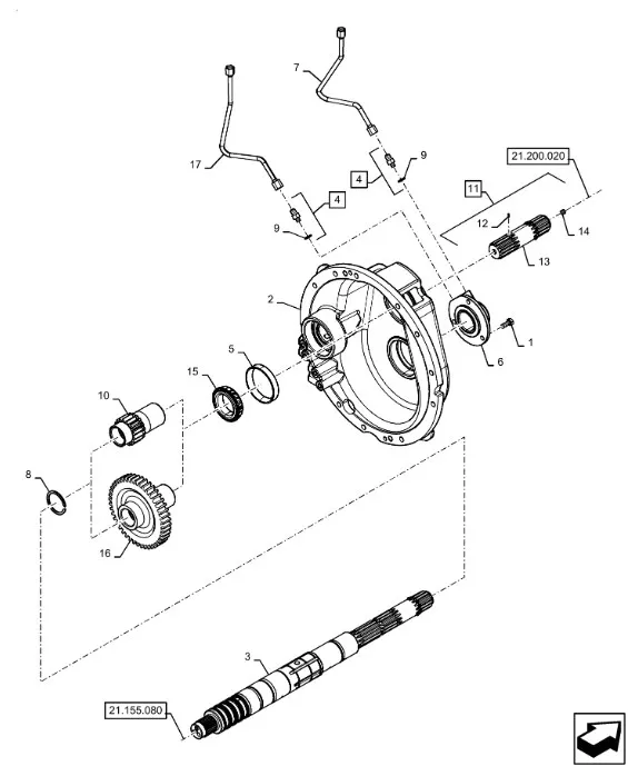 230042A1 - Шестерня 17Т тихого хода вала входного (с тихим ходом) КПП скор. TGT8./Mg.
