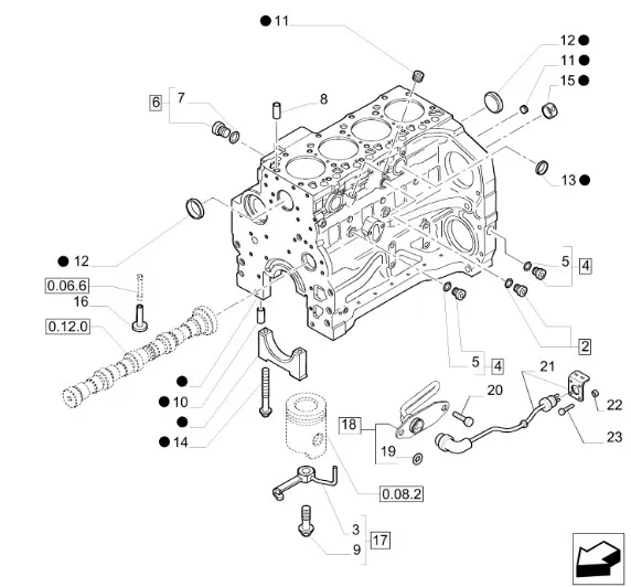 87478874 - комплект прокладок
